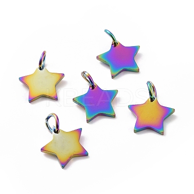304 Stainless Steel Charms Ion Plating(IP) STAS-Q201-T461M-1