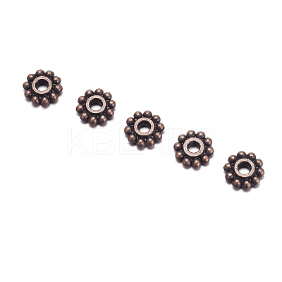 Gear Tibetan Style Alloy Spacer Beads LS-RAB145-NF-1