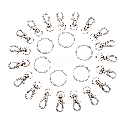 Alloy Swivel Lobster Claw Clasps FIND-TA0001-01P-1