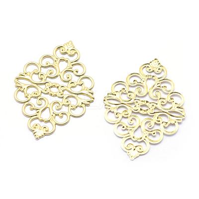 Brass Filigree Joiners KK-K184-21C-RS-1