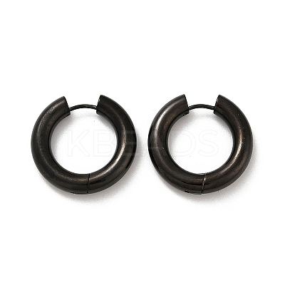 202 Stainless Steel Polishing Hoop Earrings EJEW-M106-02EB-05-1