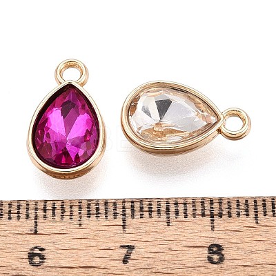 Rack Plating Alloy Rhinestone Pendants PALLOY-T091-30M-1