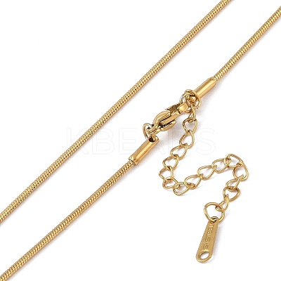 Ion Plating(IP) 201 Stainless Steel Chain Necklaces NJEW-P309-26A-G-1