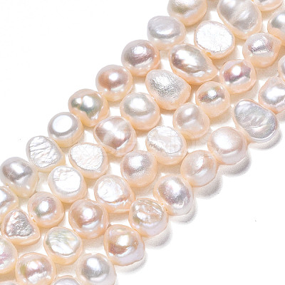Natural Cultured Freshwater Pearl Beads Strands PEAR-N014-05B-1