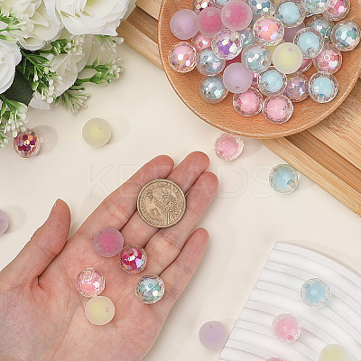 135Pcs 9 Colors Transparent Acrylic Beads TACR-PA0001-04-1