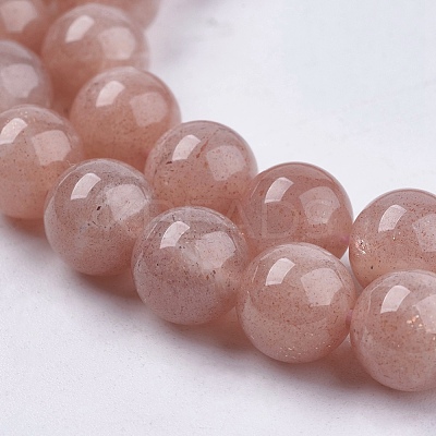 Natural Sunstone Beads Strands X-G-J157-8mm-07-1