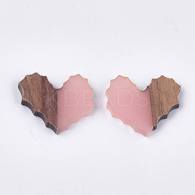 Resin & Walnut Wood Cabochons RESI-S358-89B-1