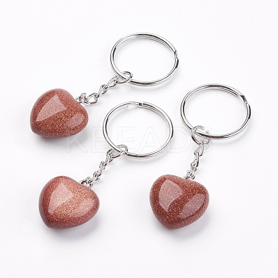 Synthetic Goldstone Keychain KEYC-F019-02F-1