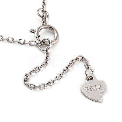 Anti-Tarnish 925 Sterling Silver Necklace STER-Z009-11P-1