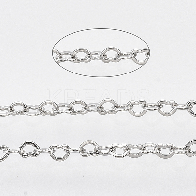 Brass Heart Link Chains CHC-T008-03P-01-1