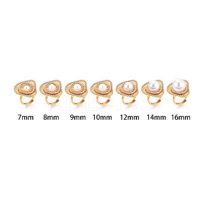 Brass Micro Pave Clear Cubic Zirconia Cuff Ring Components KK-G551-06G-1