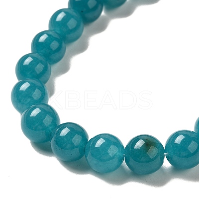 Natural Dyed White Jade Beads Strands G-M402-C04-16-1
