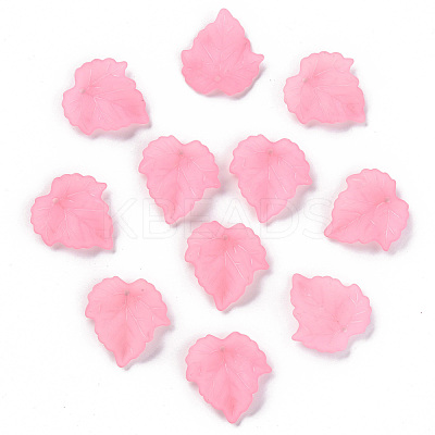 Autumn Theme Transparent Frosted Acrylic Pendants PAF002Y-10-1