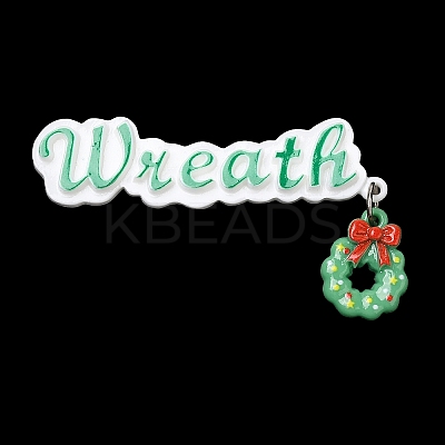 Christmas Theme Opaque Resin Cabochons LS-CRES-D011-01B-1