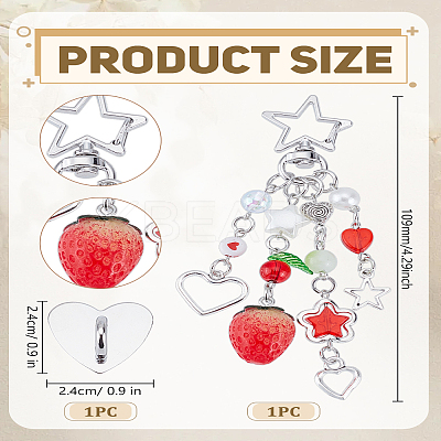Alloy Enamel Pendant Decorations AJEW-LP0005-82-1