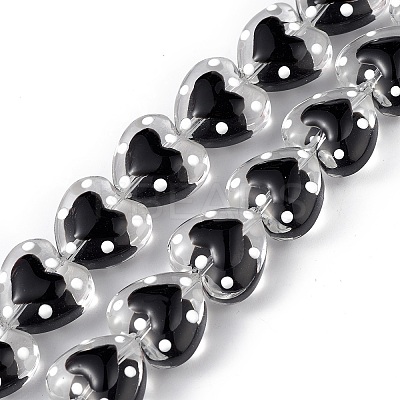 Transparent Glass Beads Strands LAMP-F029-04A-1