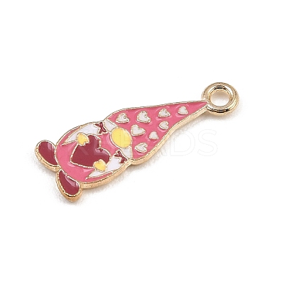 Valentine's Day Alloy Enamel Pendants ENAM-I084-01KCG-05-1