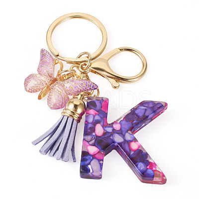 Resin Butterfly Pendant Keychains KEYC-TAC0034-03K-1