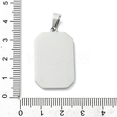 304 Stainless Steel Pendants STAS-C101-08P-05-1