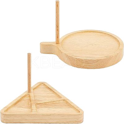 2 Styles Wooden Weaving Beading Loom Kit TOOL-NB0001-63-1