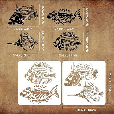 Plastic Reusable Drawing Painting Stencils Templates DIY-WH0172-904-1