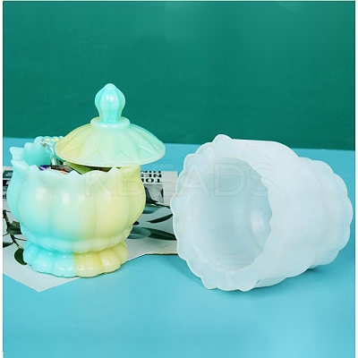 Storage Box Glass Jar Mold Silicone Molds DIY-P019-10-1