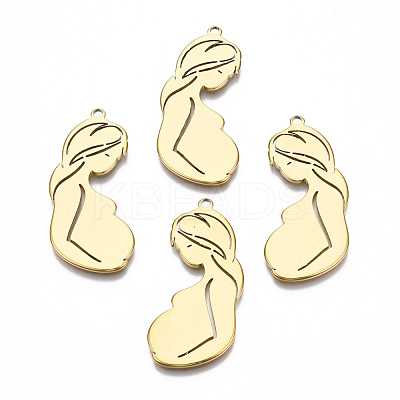 Ion Plating(IP) 201 Stainless Steel Pendants STAS-N098-069LG-1