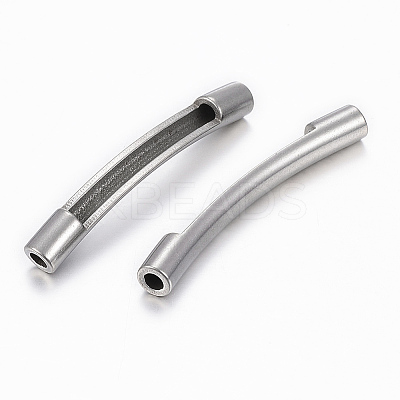 Tarnish Resistant 304 Stainless Steel Tube Beads LS-STAS-H400-72P-1