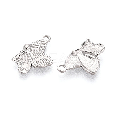 304 Stainless Steel Butterfly Pendants STAS-T069-21P-1