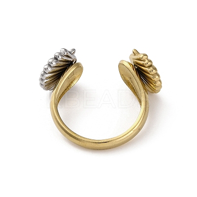304 Stainless Steel Open Cuff Rings RJEW-K258-08GP-08-1