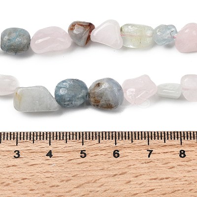 Natural Morganite Beads Strands G-B161-B07-1