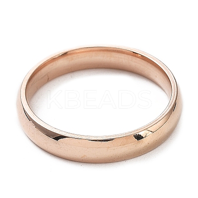 Ion Plating(IP) 304 Stainless Steel Flat Plain Band Rings STAS-I160-C-21mm-RG-1