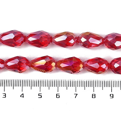 Transparent Electroplate Glass Beads Strands EGLA-N013-T4mm-B12-1
