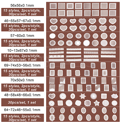 8 Sets 8 Styles PET Scrapbook Decorative Stickers DIY-OC0010-22-1