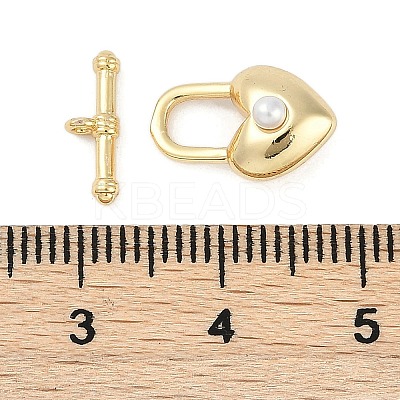Brass Toggle Clasps KK-K391-08G-1