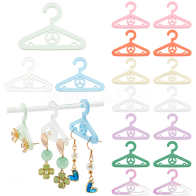 50Pcs 10 Colors Mini Acrylic Earring Hanger EDIS-PH0001-87C-1