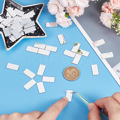 300Pcs Self-Adhesive Acrylic Mosaic Tiles DIY-OC0012-59G-1