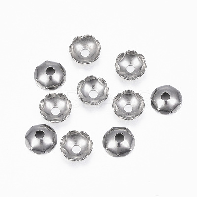 Tarnish Resistant 304 Stainless Steel Bead Caps STAS-H396-16P-1