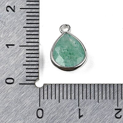 Natural Dyed Strawberry Quartz Faceted Pendants G-U019-05P-05-1