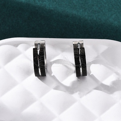 304 Stainless Steel Hoop Earrings EJEW-D331-03PB-1
