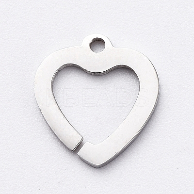 Non-Tarnish 304 Stainless Steel Charms STAS-G215-15P-1
