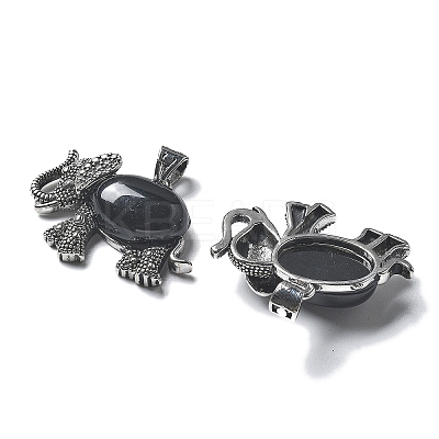 Natural Obsidian Pendant G-H083-02AS-02-1