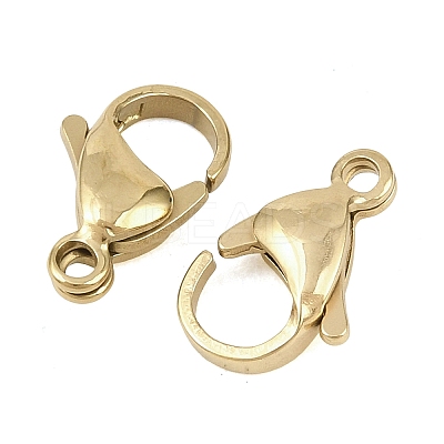 304 Stainless Steel Lobster Claw Clasps STAS-D218-01G-04-1