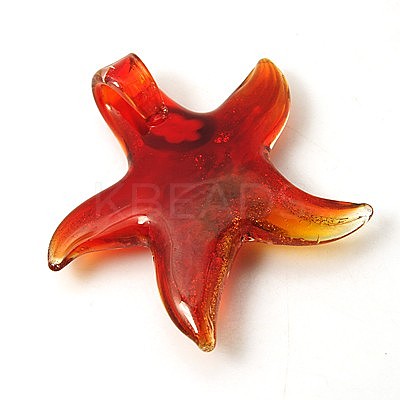 Handmade Lampwork Pendants LAMP-G089-M-1