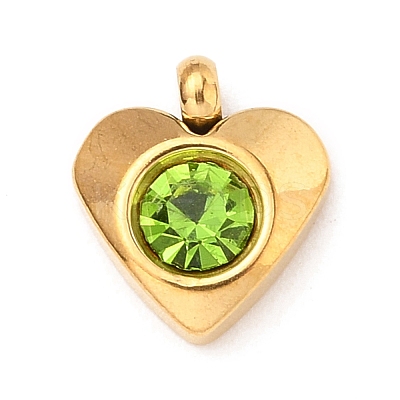 304 Stainless Steel Charms STAS-I165-05G-07-1