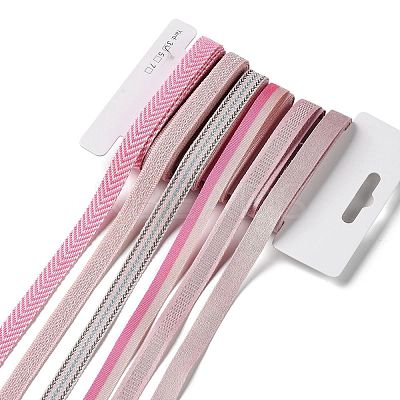 18 Yards 6 Styles Polyester Ribbon SRIB-Q022-D16-1