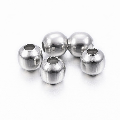 Tarnish Resistant 304 Stainless Steel Beads STAS-H396-A-08P-1