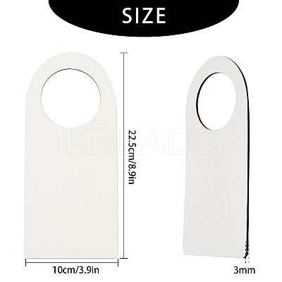 Unfinished Natural Wood Door Knob Hangers DIY-CN0001-16-1