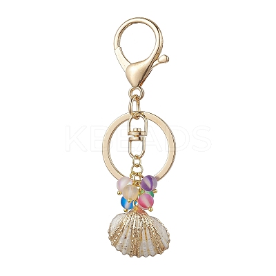 4Pcs Alloy Shell Keychains KEYC-JKC01206-1