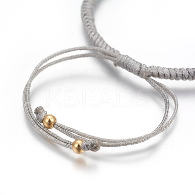 Nylon Cord Braided Bead Bracelets Making BJEW-F360-F03-1